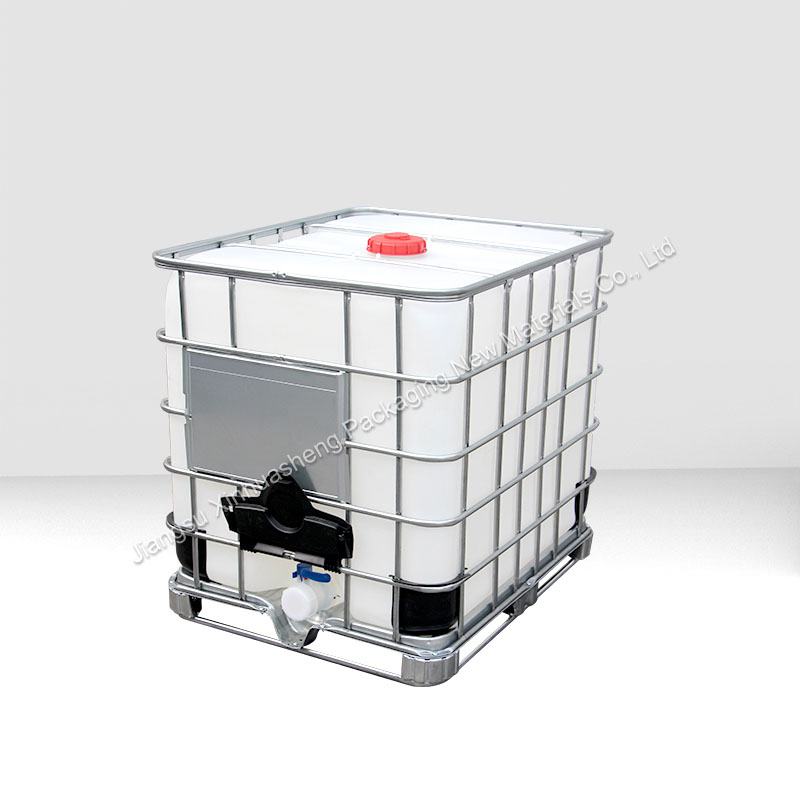 1000L DN80 IBC-TANK met grote klep van 3 inch